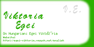 viktoria egei business card